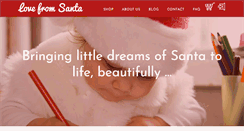 Desktop Screenshot of lovefromsanta.com