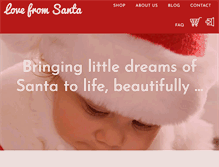 Tablet Screenshot of lovefromsanta.com